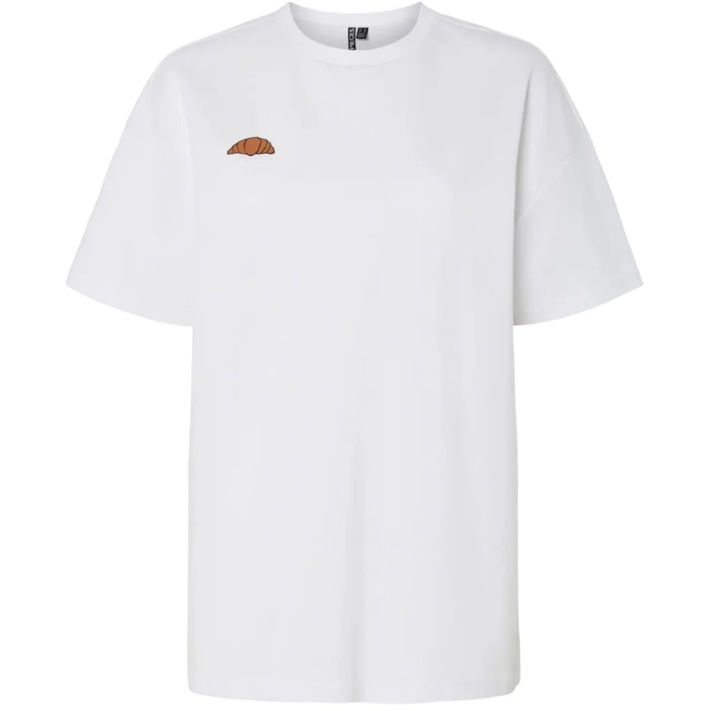 Tricou Pieces, alb