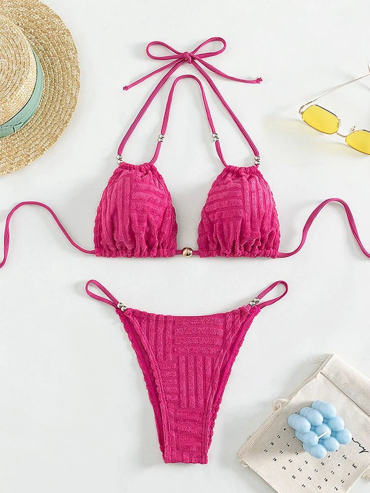 Costum de baie SHEIN, roz