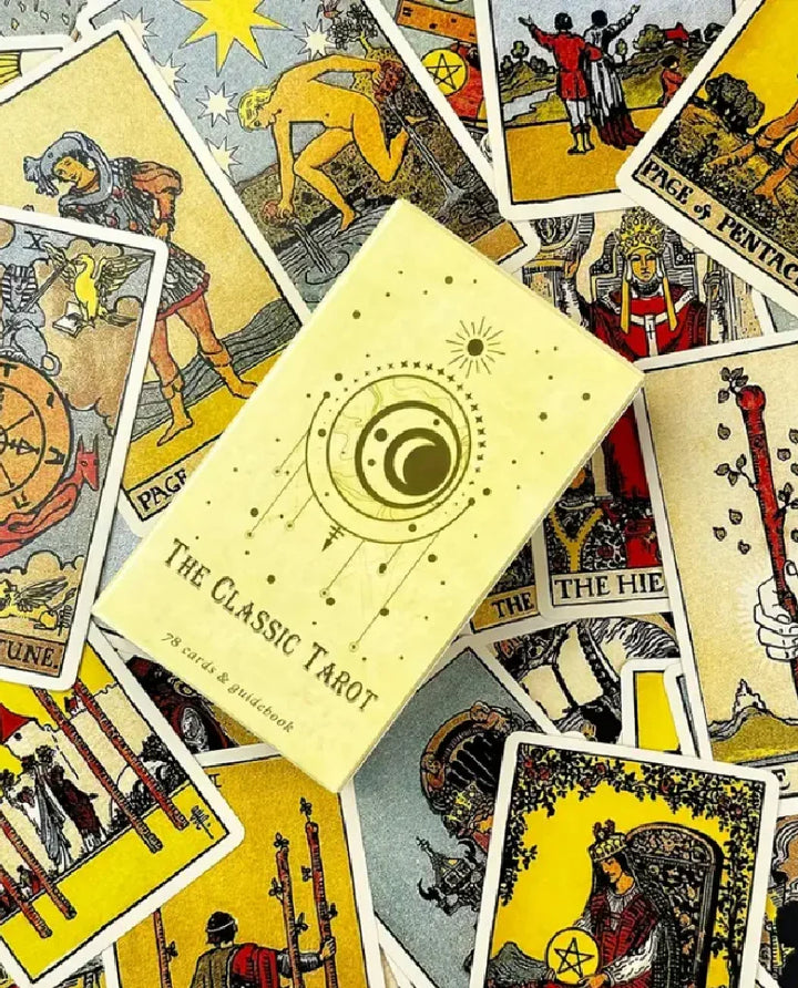 Cărți de tarot SHEIN, galben