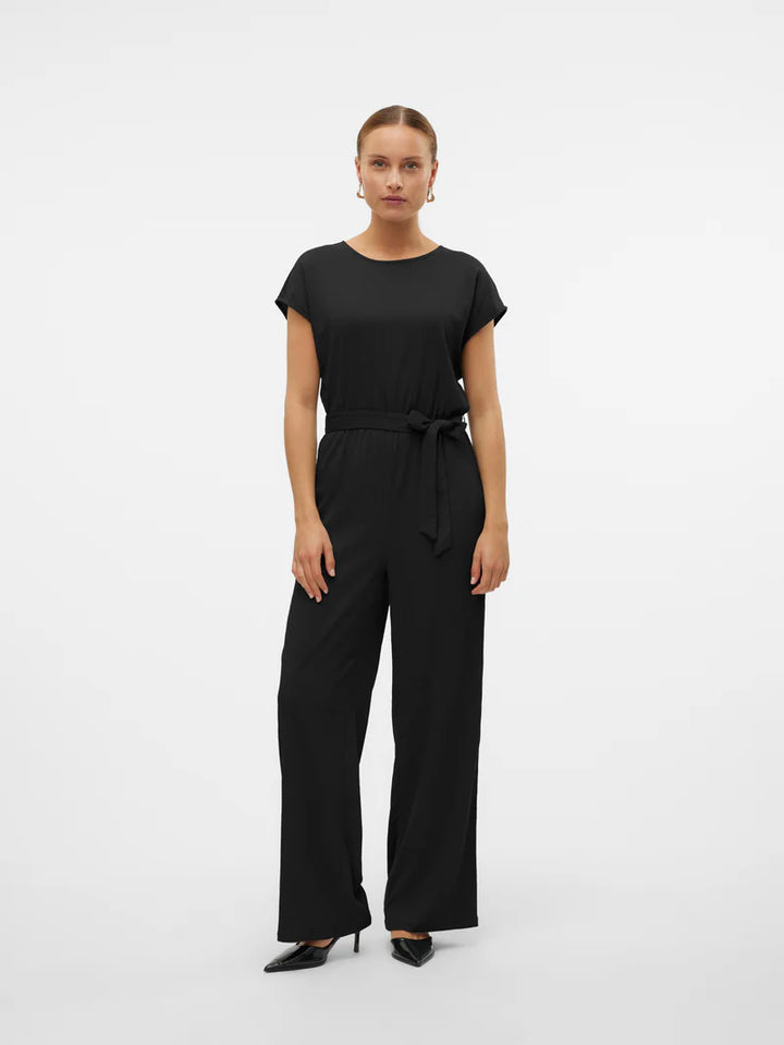 VERO MODA fekete hosszú kezeslábas