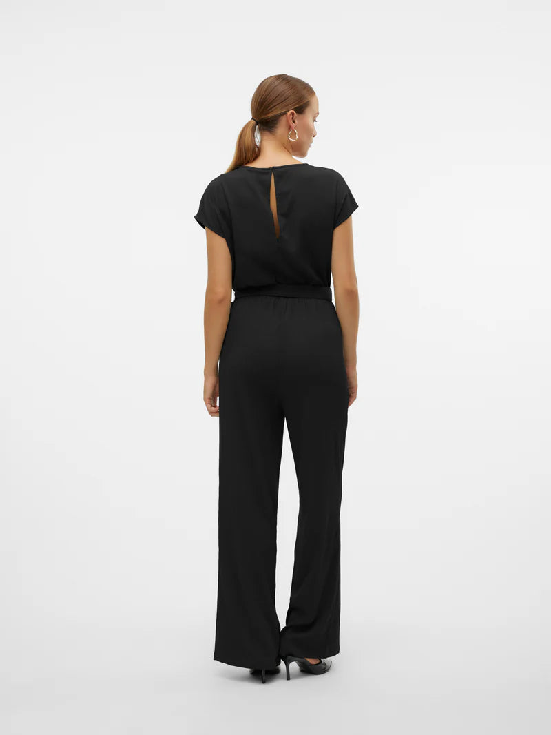 VERO MODA fekete hosszú kezeslábas