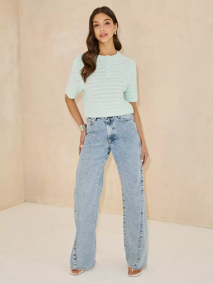 Kötött póló MICHELLE KEEGAN, zöld