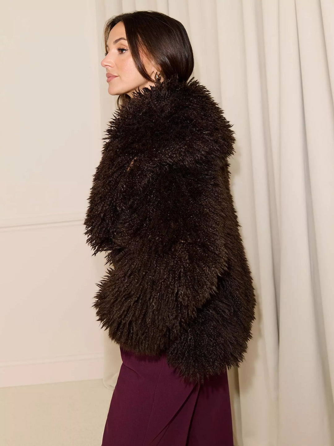 Szőrmekabát MICHELLE KEEGAN, barna