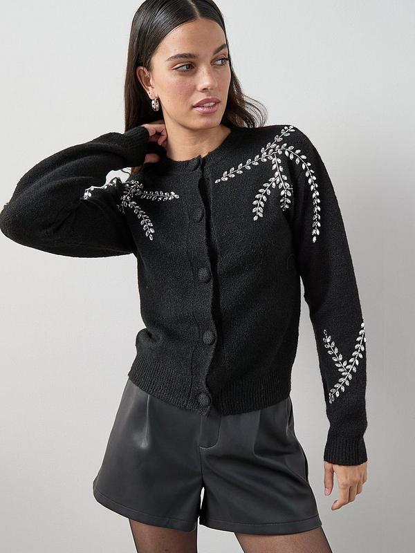 Cardigan THE VERY COLLECTION, negru