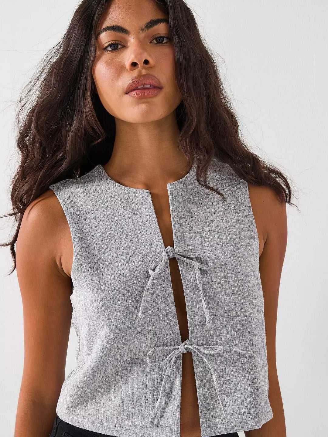 Mellény VERO MODA, szürke