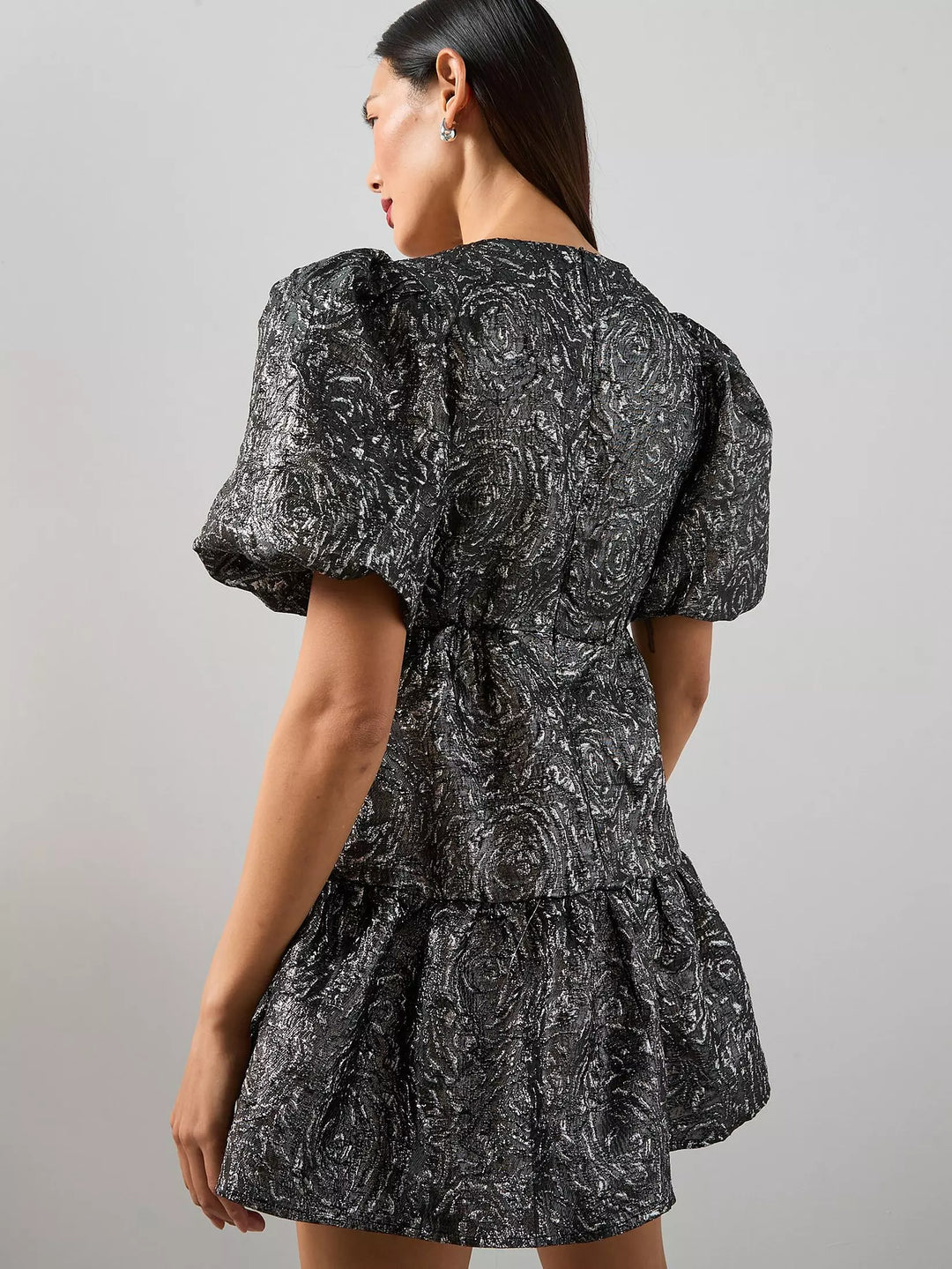 Rochie mini THE VERY COLLECTION, argintiu