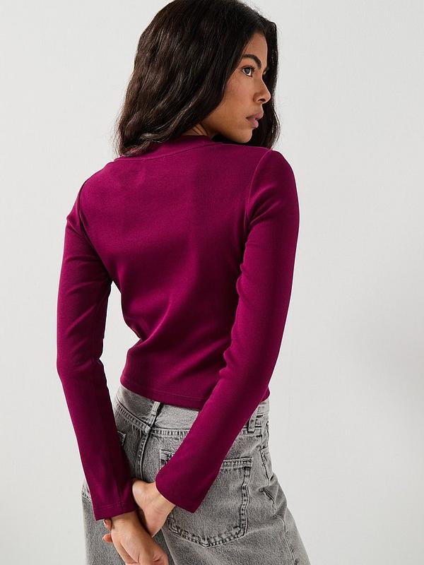 Blúz CALVIN KLEIN JEANS, bordó