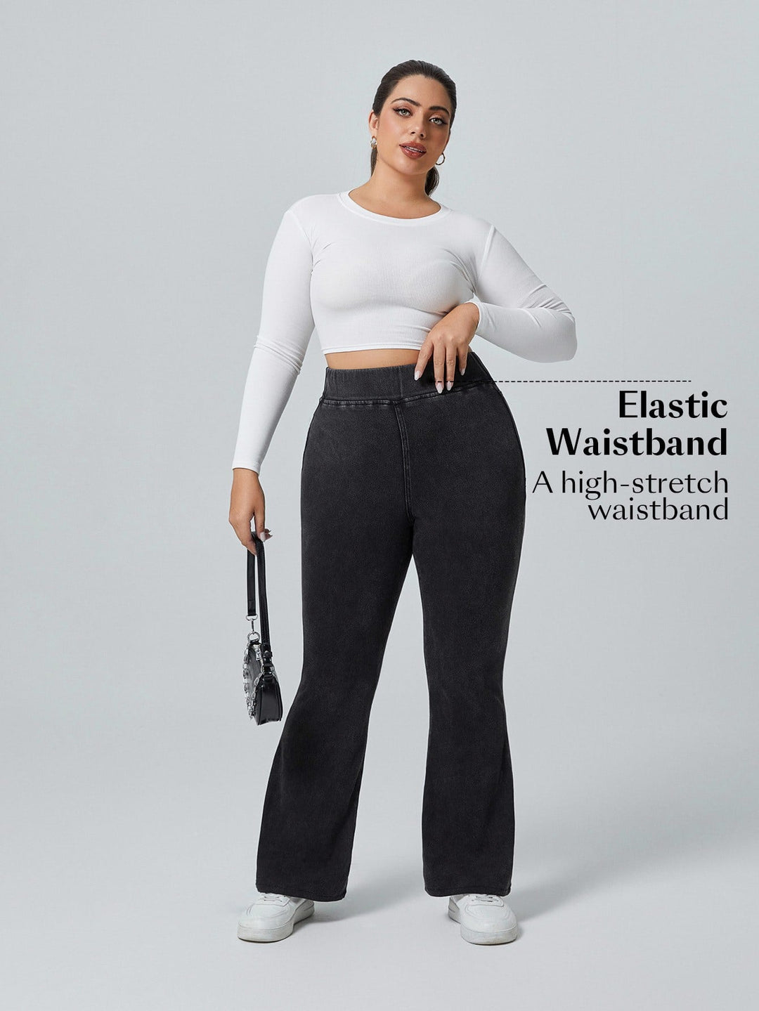 Pantaloni SHEIN, negru