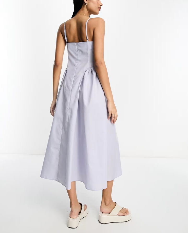 Rochie midi ASOS, mov