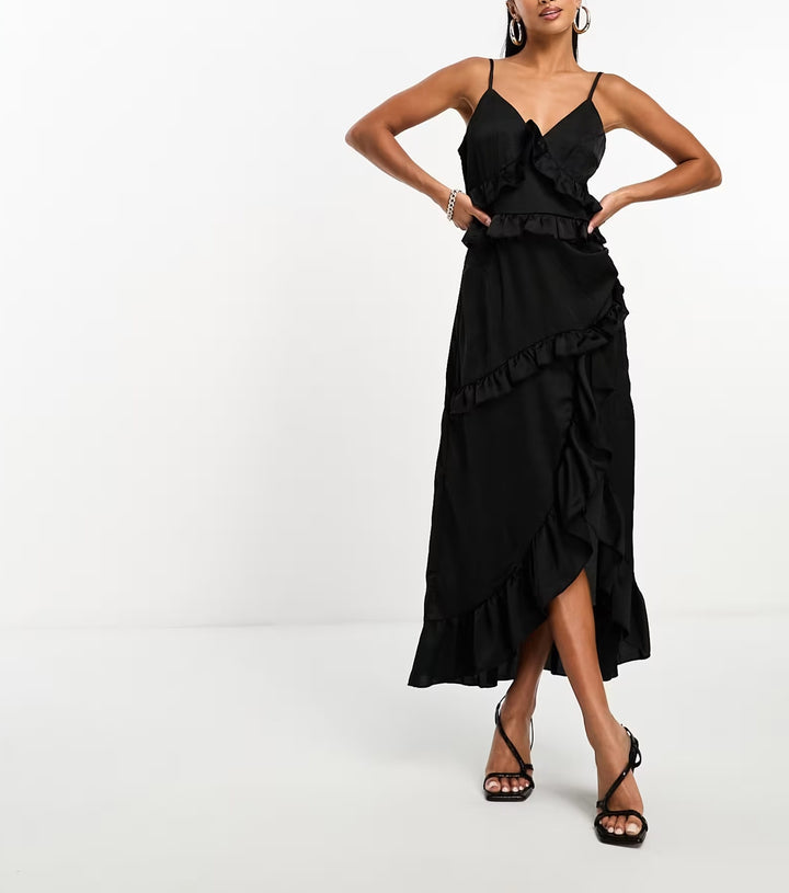 Rochie midi IN THE STYLE, negru