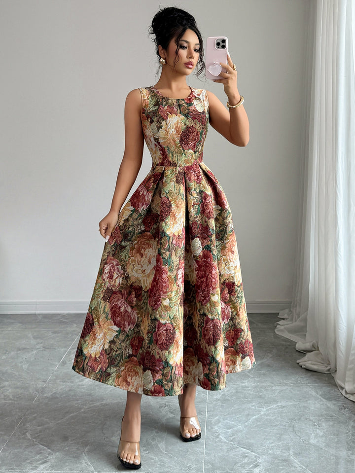 Rochie midi SHEIN, maro