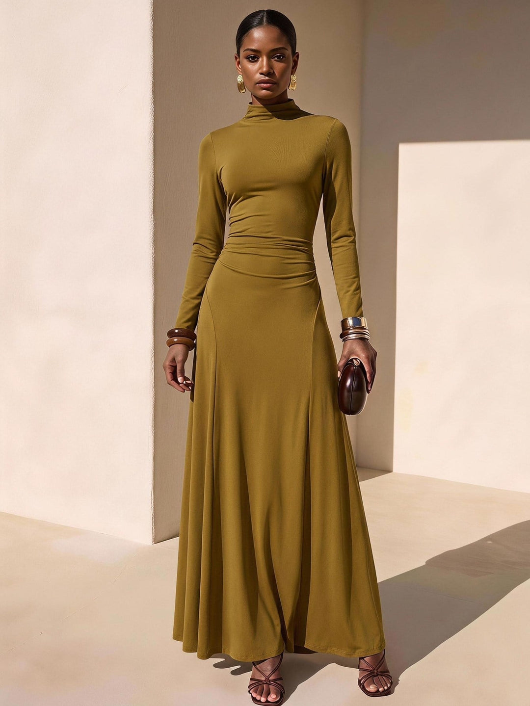 Rochie maxi SHEIN, galben
