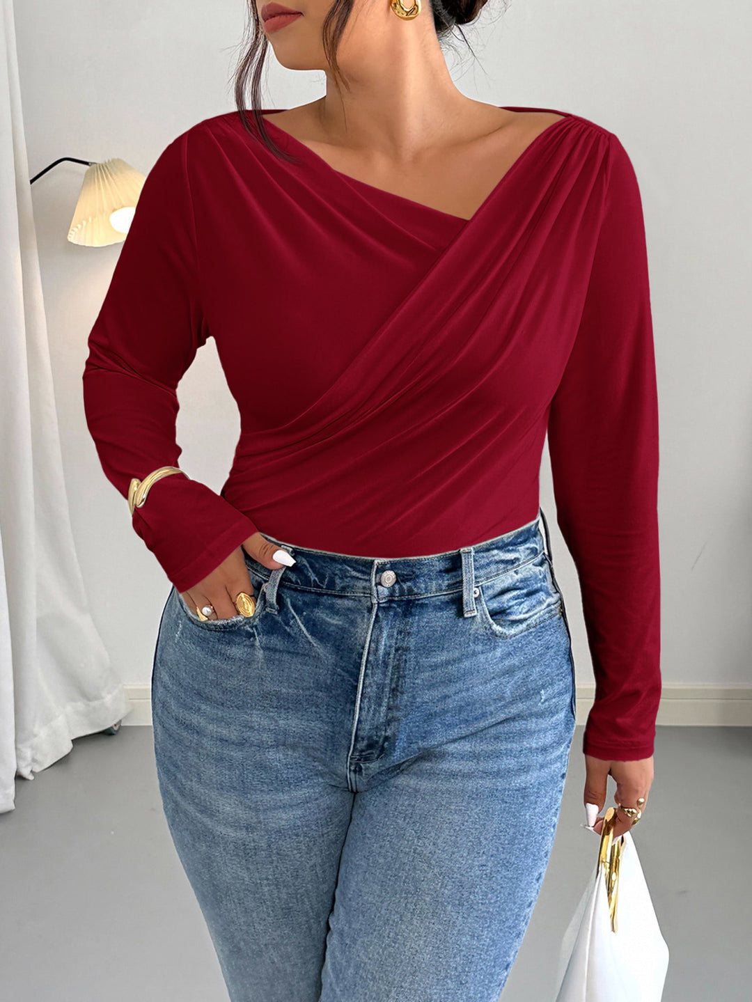 Body SHEIN, vișiniu