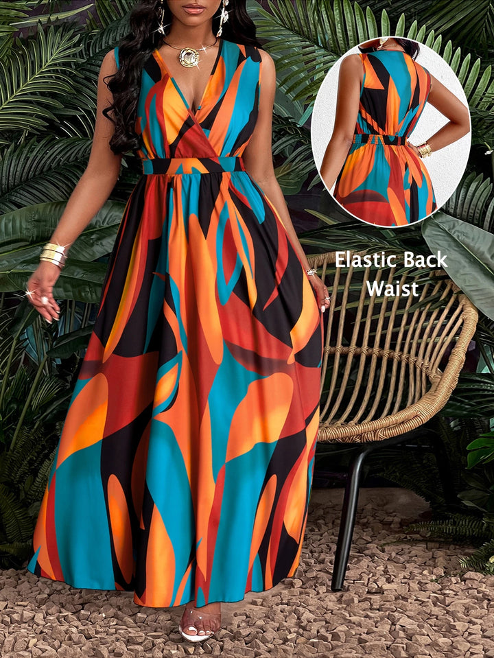Rochie maxi SHEIN, mix culori