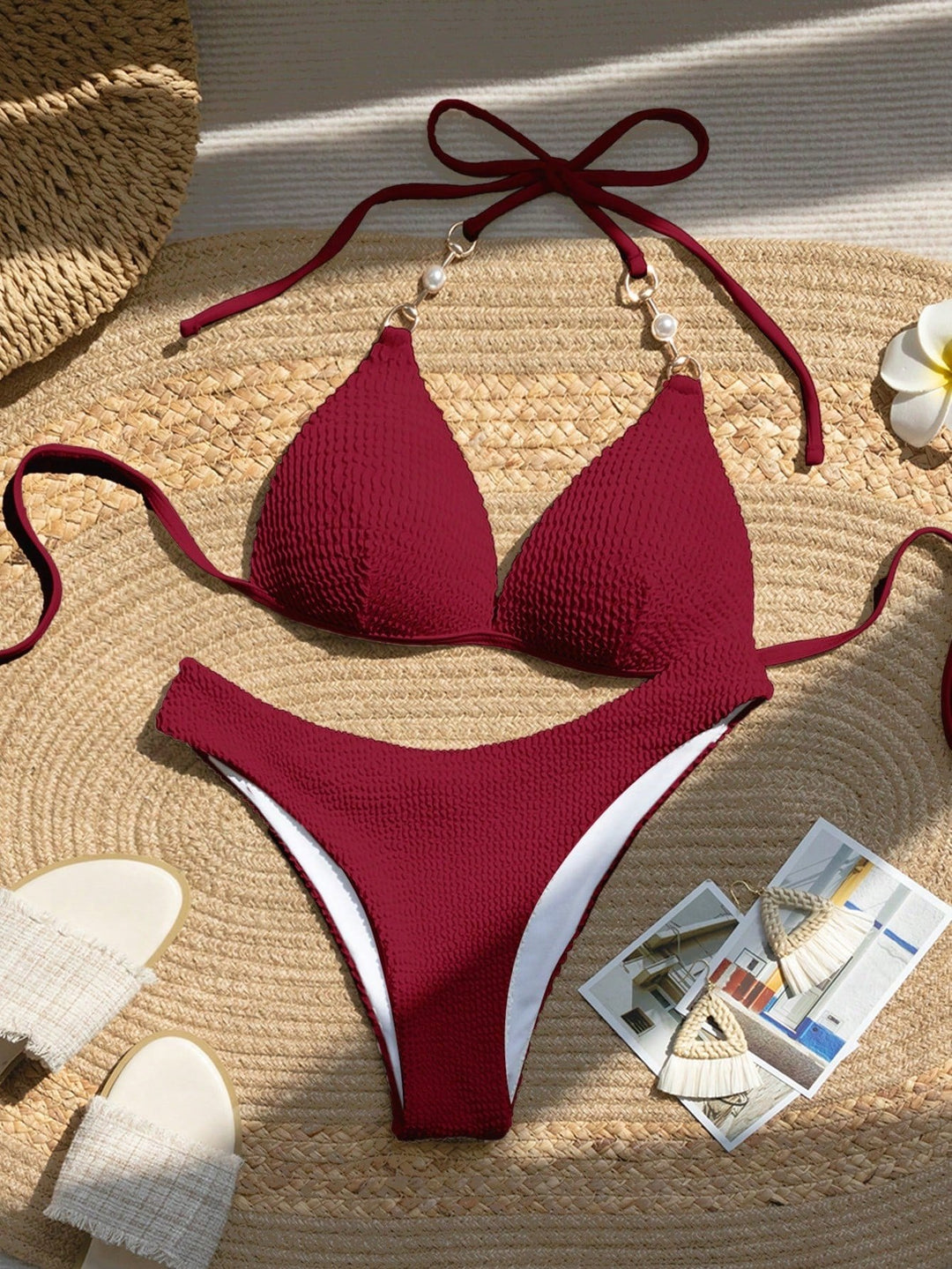 Set bikini SHEIN, roșu