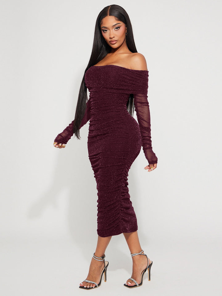 Rochie midi SHEIN, mov