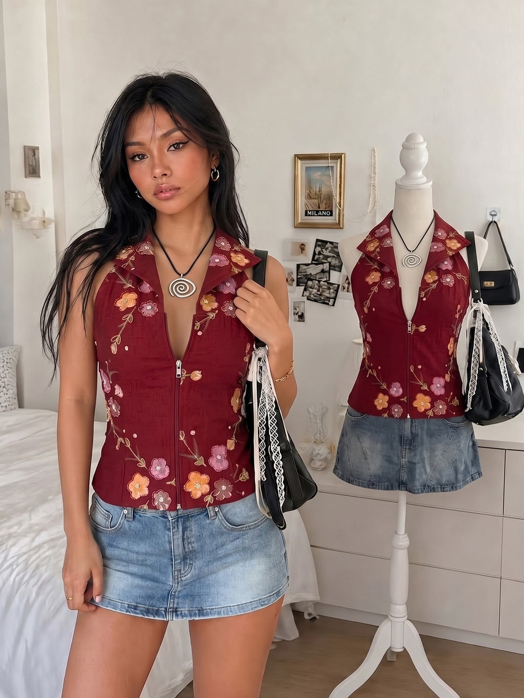 Top SHEIN, mix culori