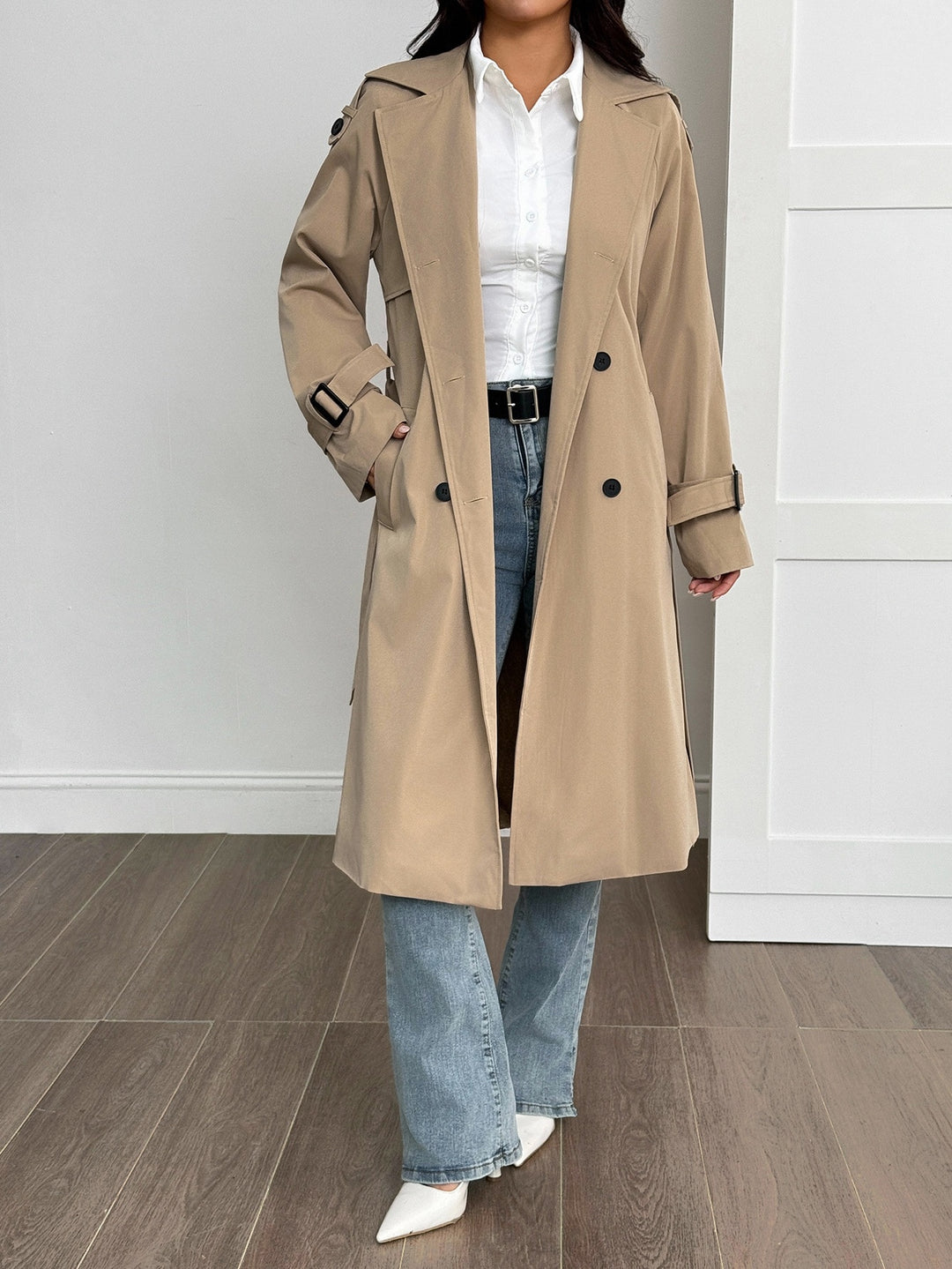 Trench SHEIN, kaki