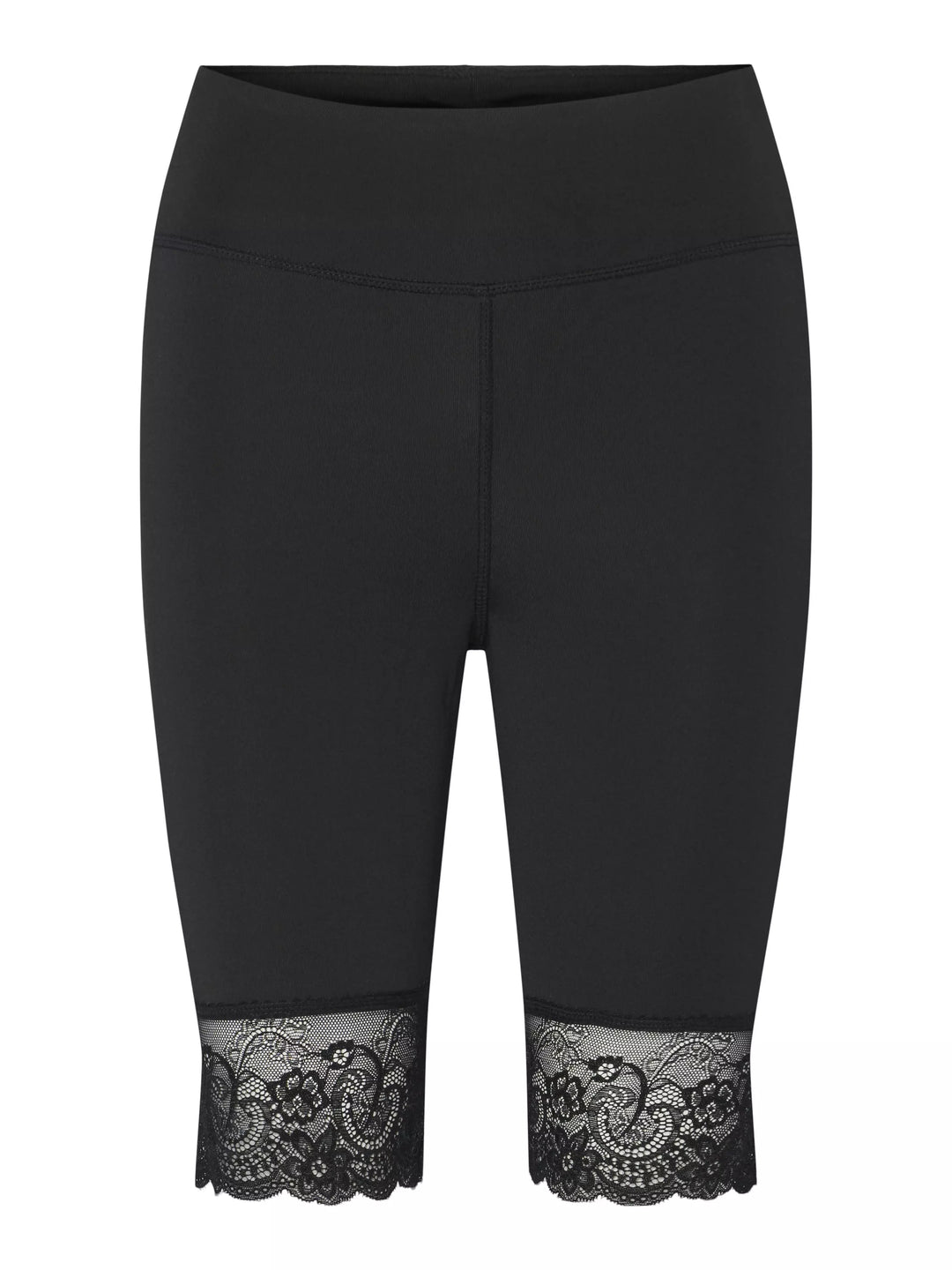 PIECES Rövid leggings, fekete