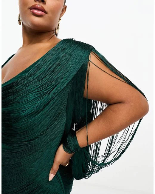 Rochie maxi ASOS, verde