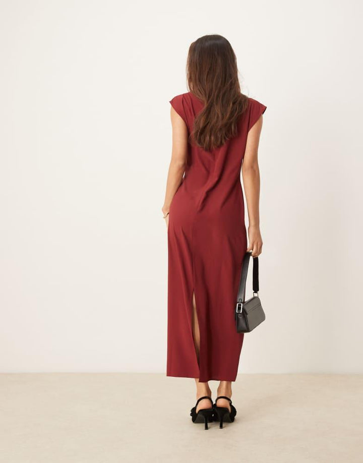 Rochie midi ASOS, roșu