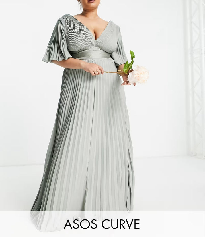 Rochie maxi ASOS, verde