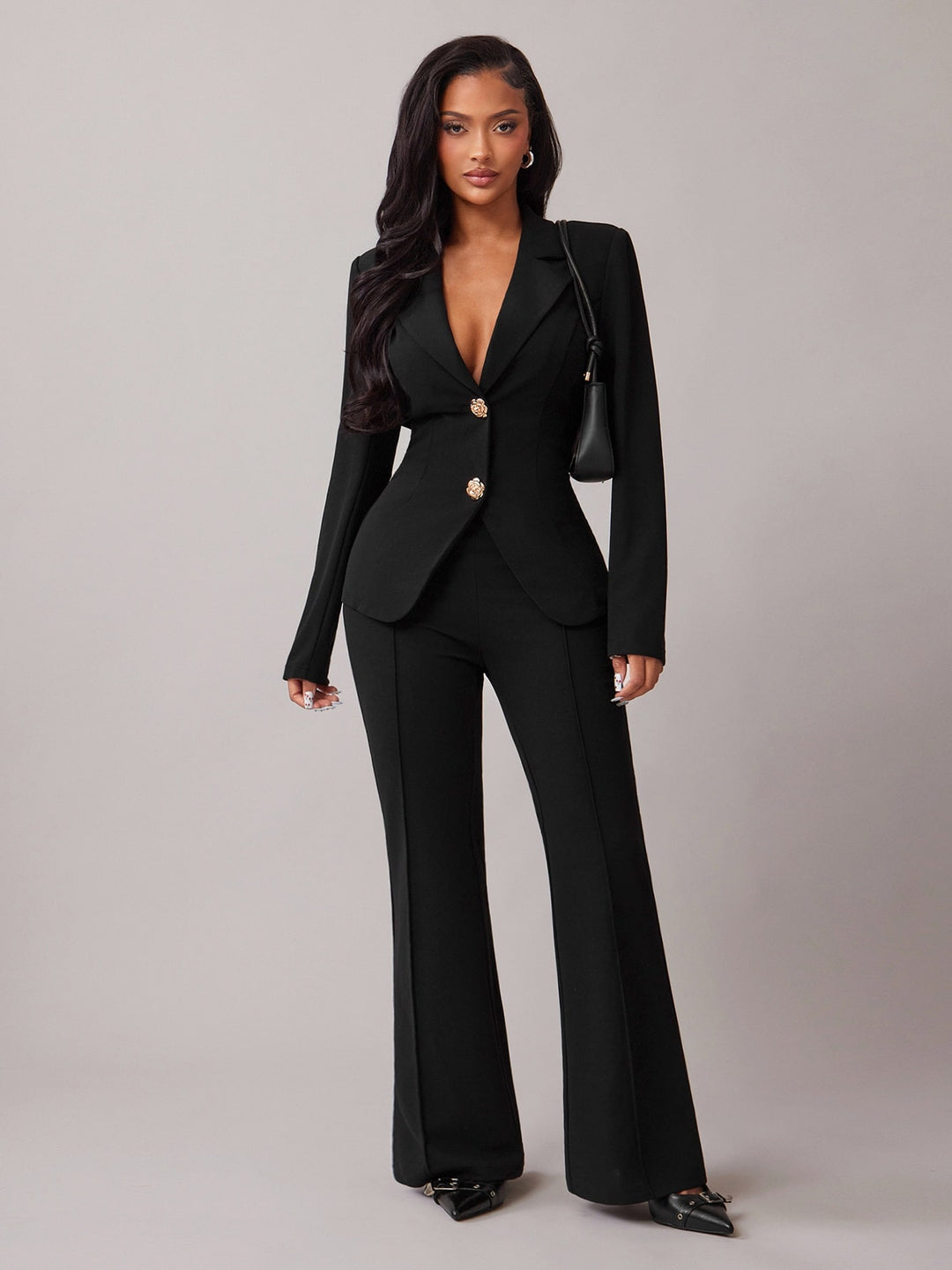 Sacou SHEIN, negru