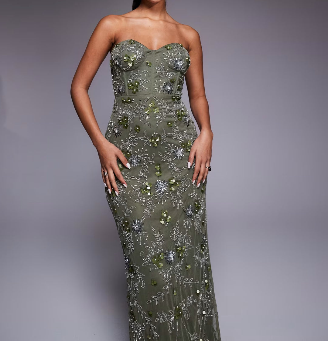 Rochie de ocazie ASOS, verde