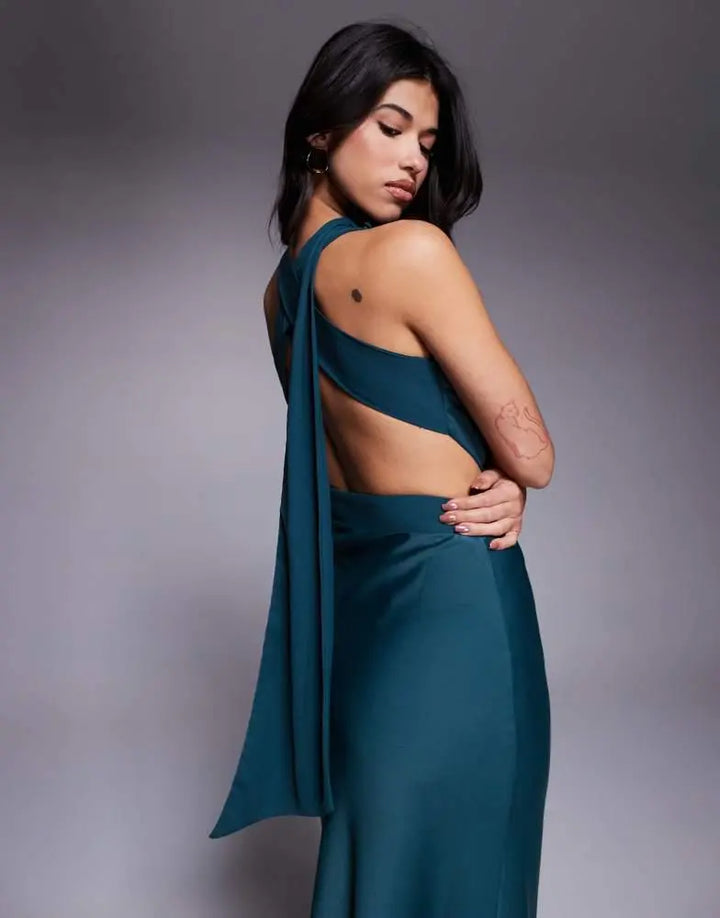 Rochie maxi ASOS, verde
