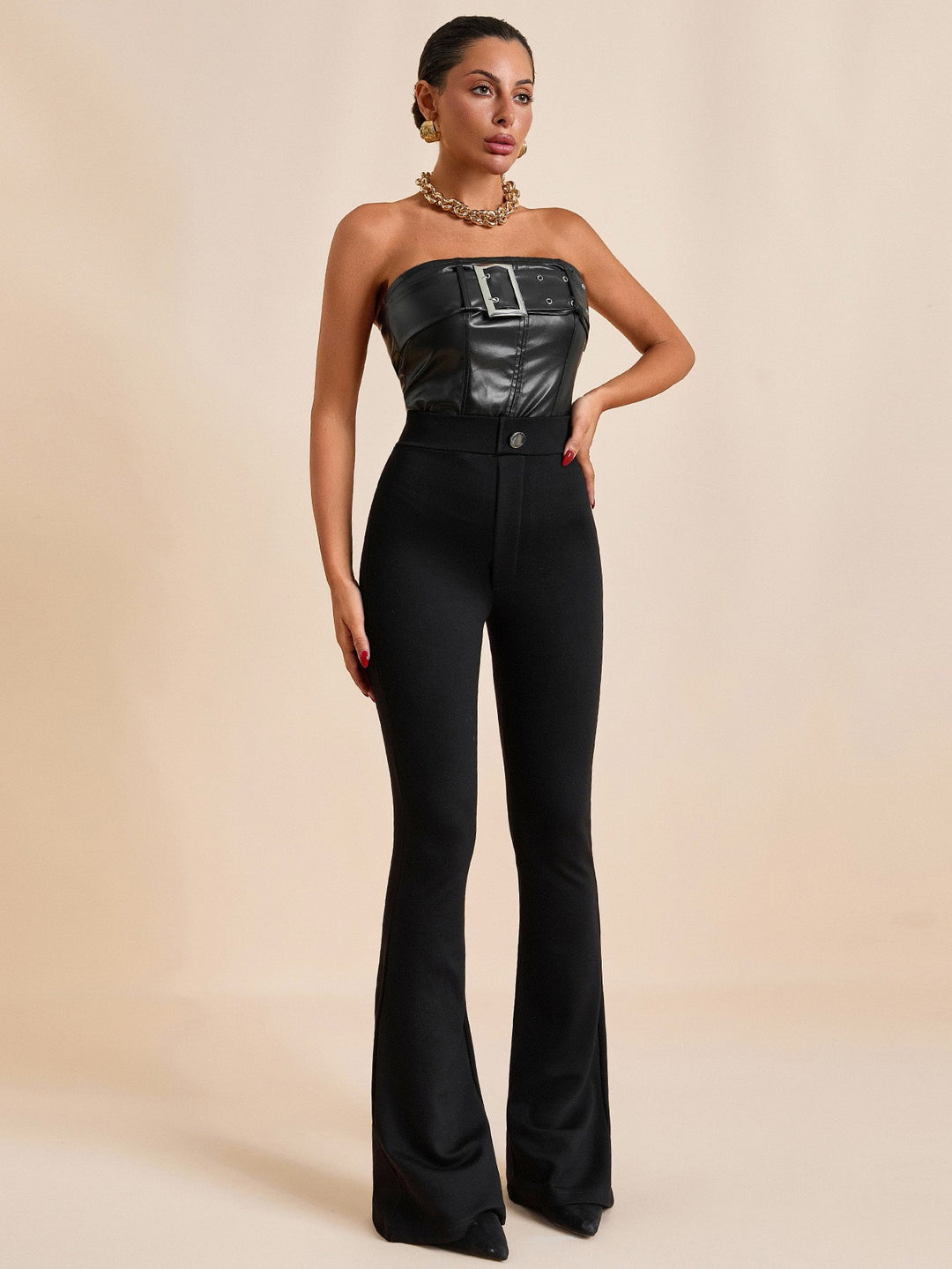 Pantaloni SHEIN, negru