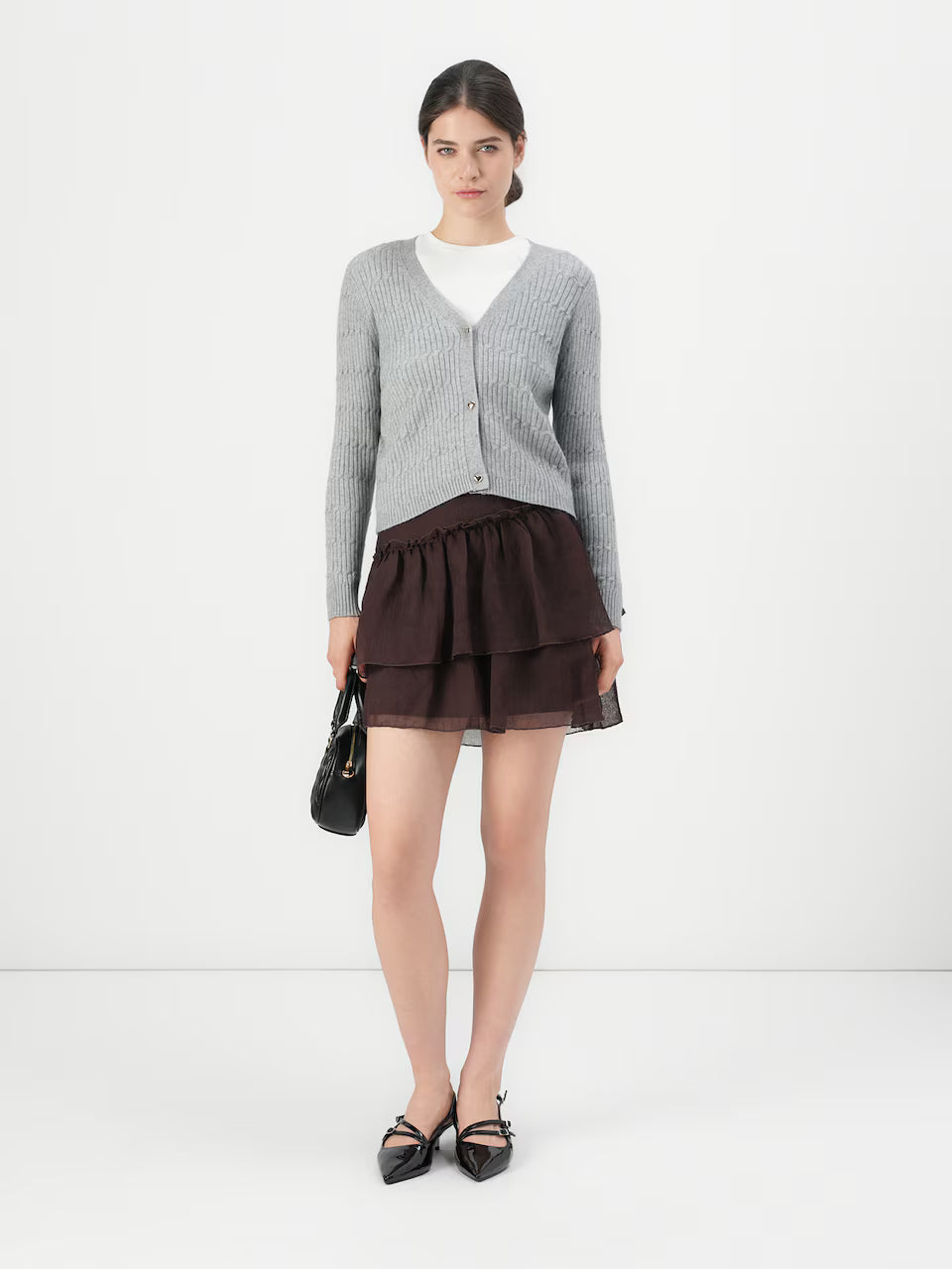 Miniszoknya VERO MODA, barna