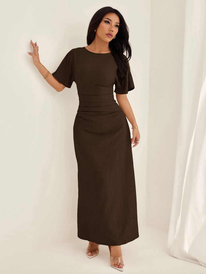 Rochie maxi SHEIN, maro
