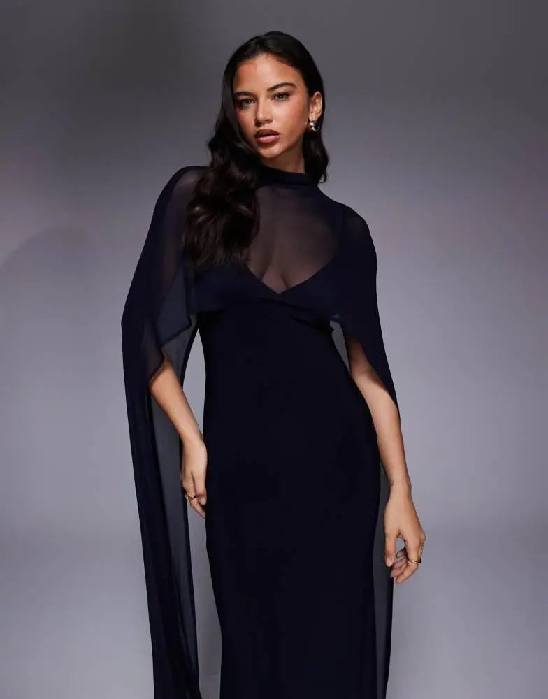 Rochie maxi ASOS, albastru