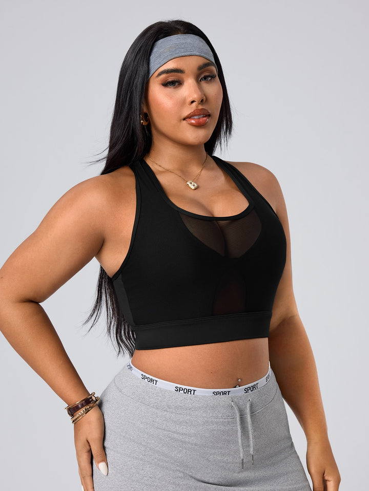 Sutien sport SHEIN, negru