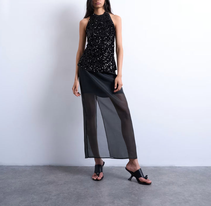 Top ASOS, negru