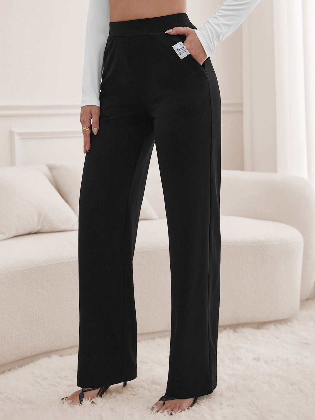 Pantaloni SHEIN, negru