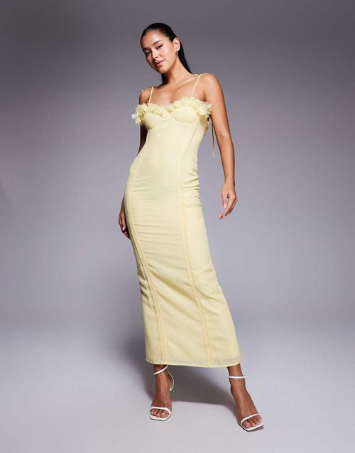 Rochie maxi ASOS, galben