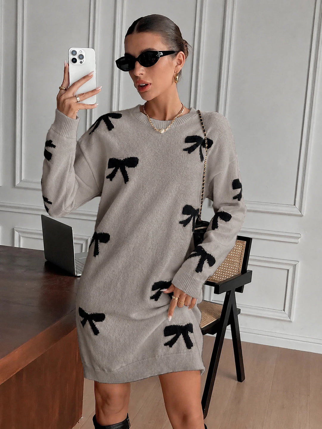Rochie mini SHEIN, maro