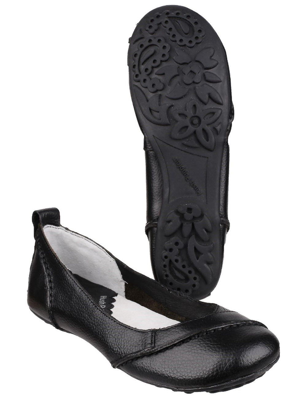 Balerini Hush Puppies, negru