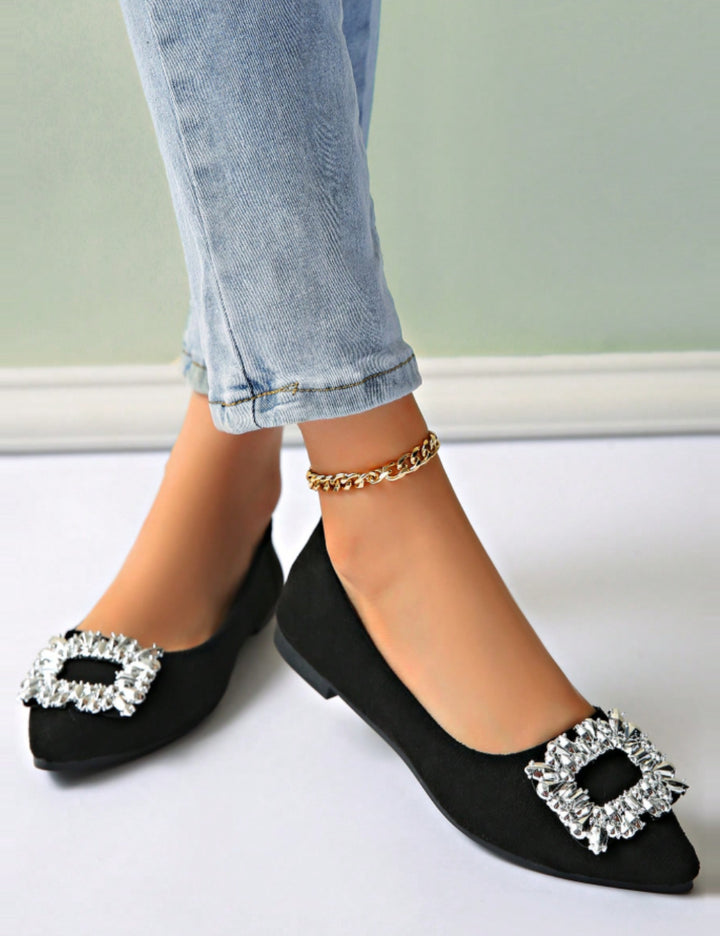 Shein balerina cipő, fekete