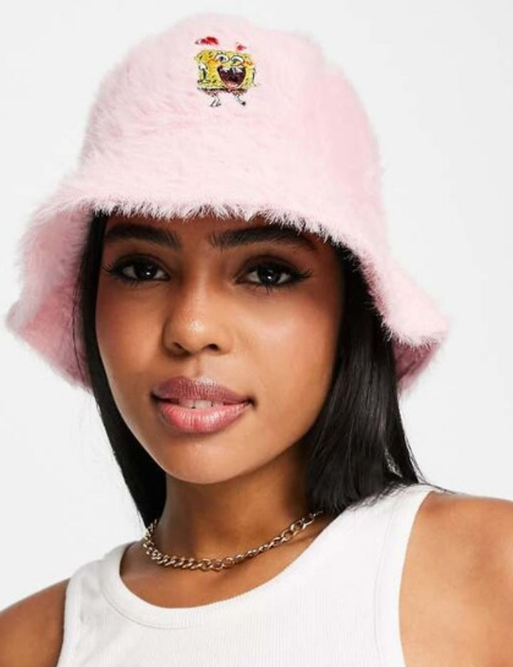 ASOS beret, pink