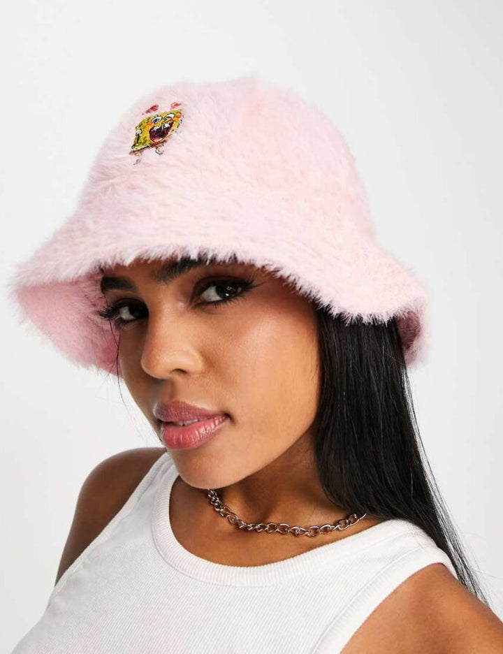 ASOS beret, pink