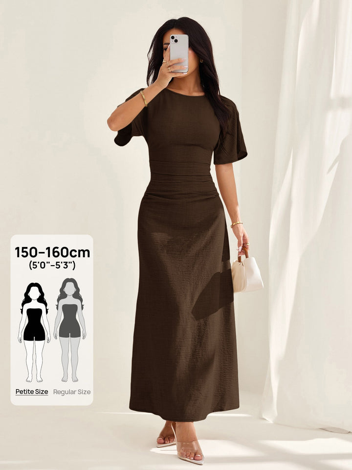 Rochie maxi SHEIN, maro