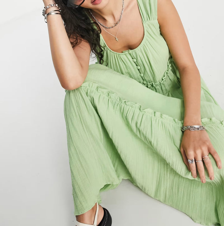 ASOS maxi ruha, zöld