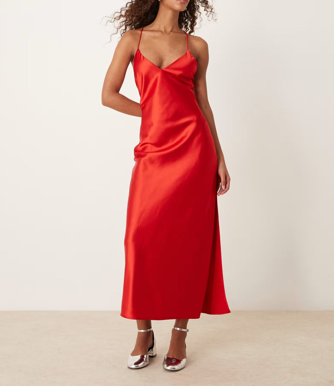 ASOS maxi ruha, piros