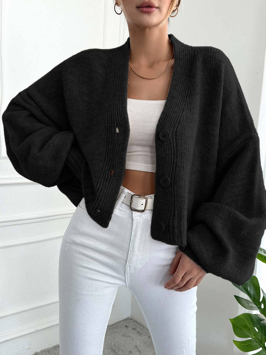 Cardigan SHEIN, negru