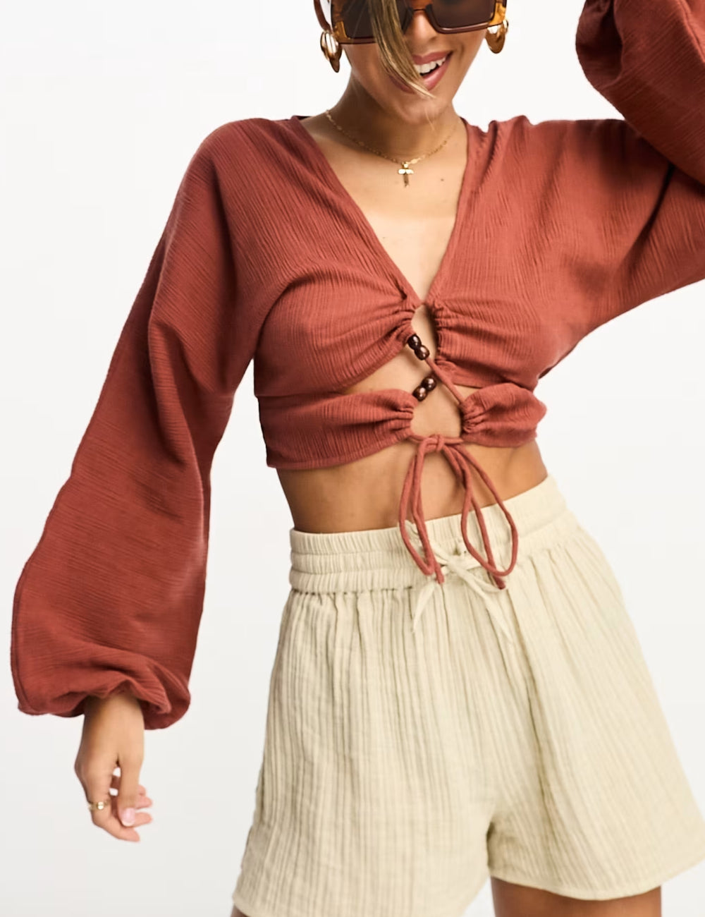 ASOS barna blúz