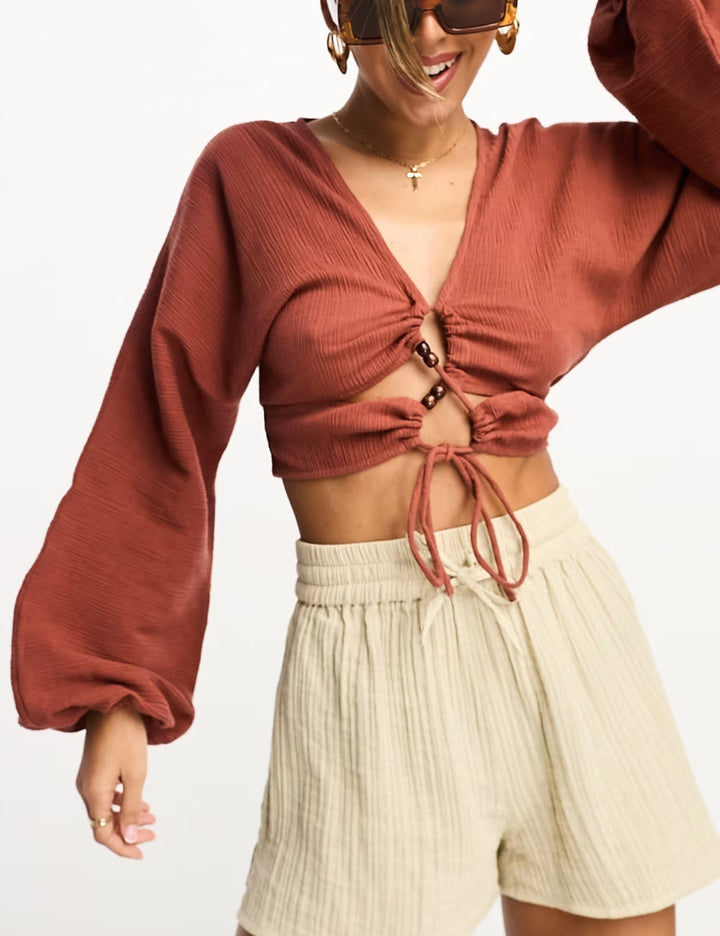 ASOS barna blúz
