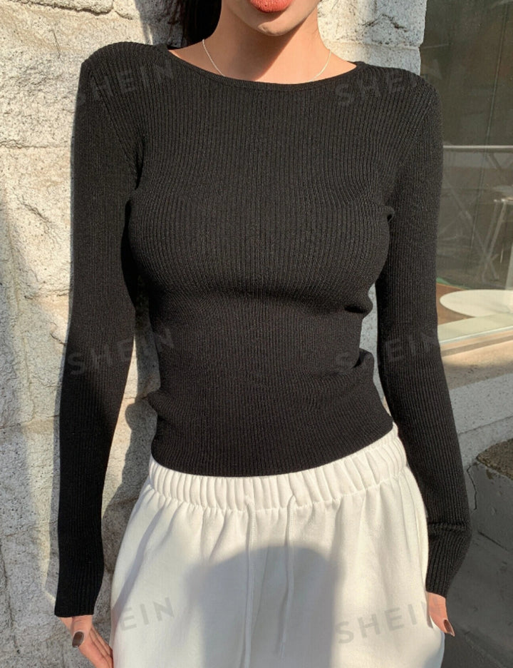 Shein blúz, fekete