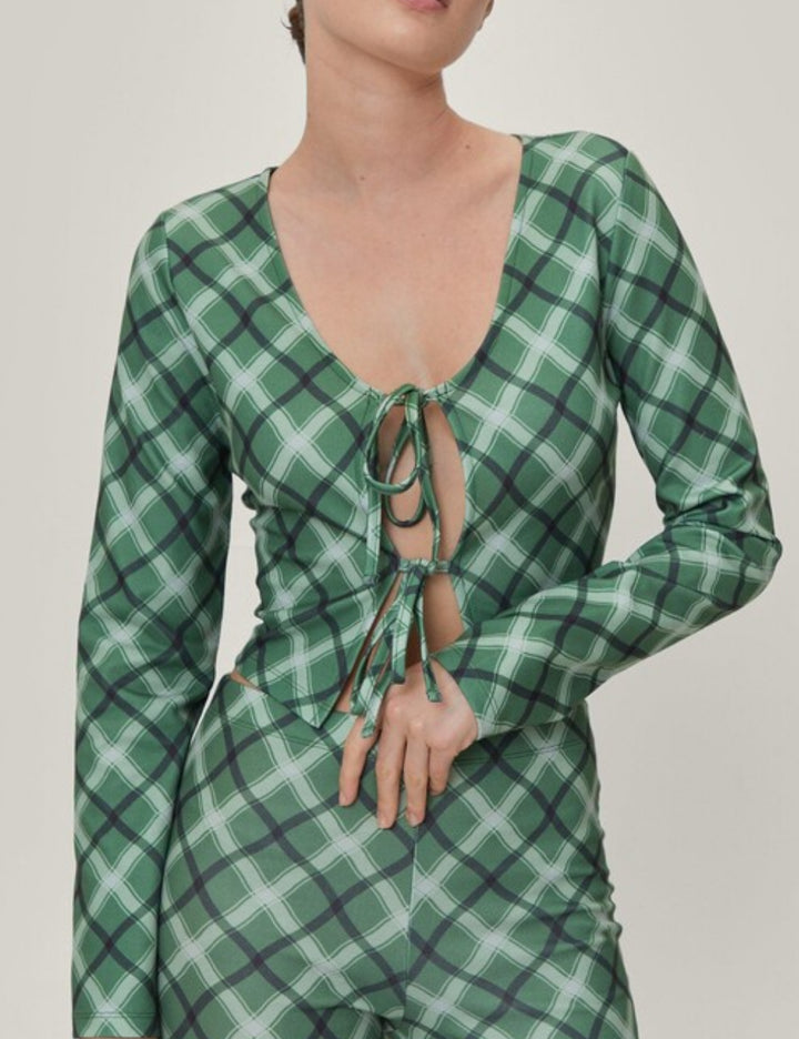 NASTY GAL blúz, zöld